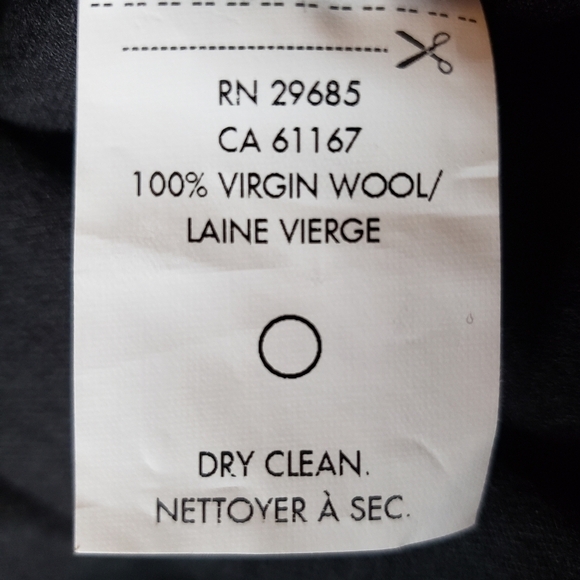 Pendleton Womens Wool Straight Leg Black Dress Pants-Size 6 - Picture 7 of 8